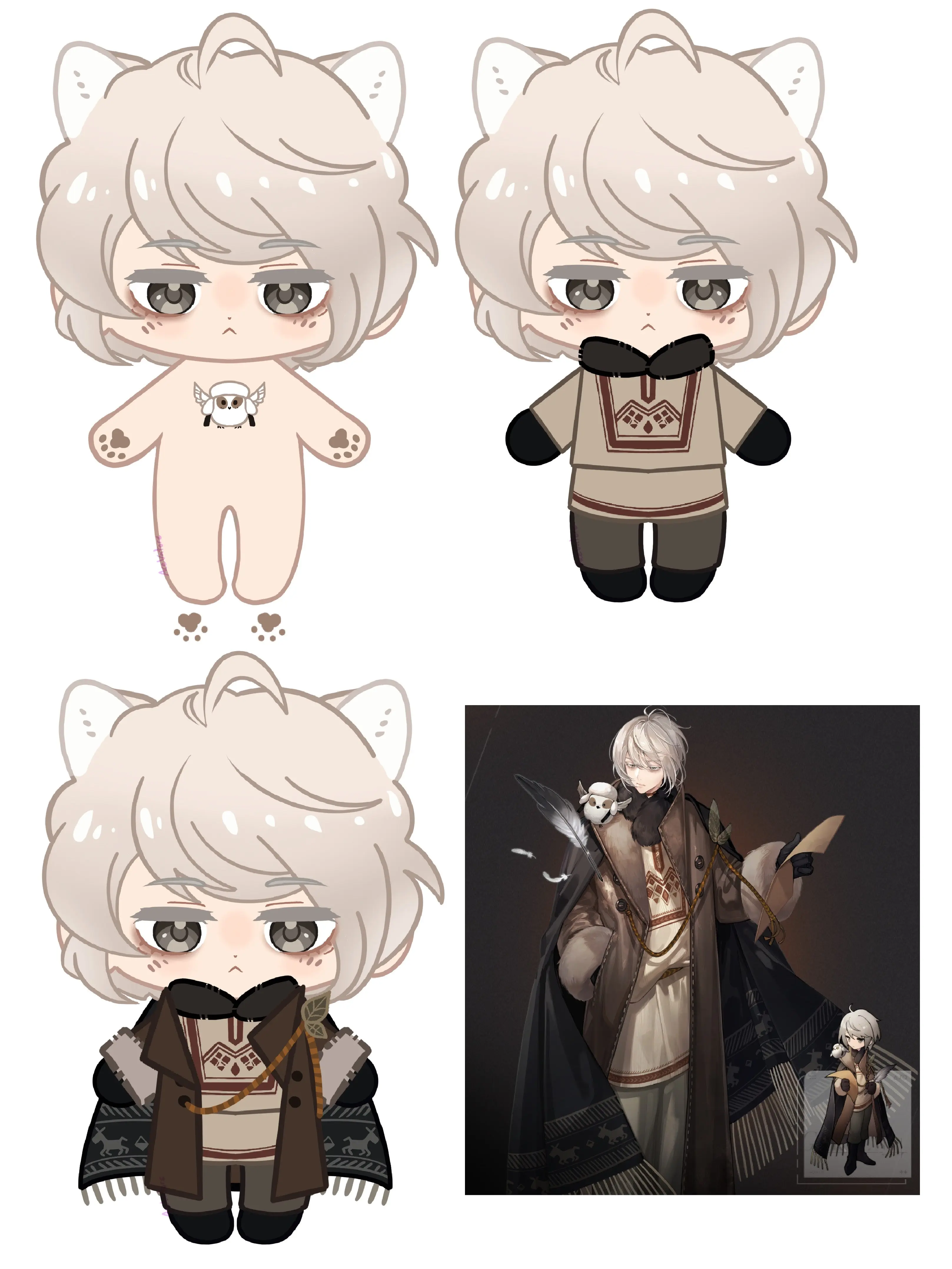 【Poll-Failed】PLUSH WONDERLAND Winter Poet Plushie Cotton Doll 20CM FANMADE - Image 2