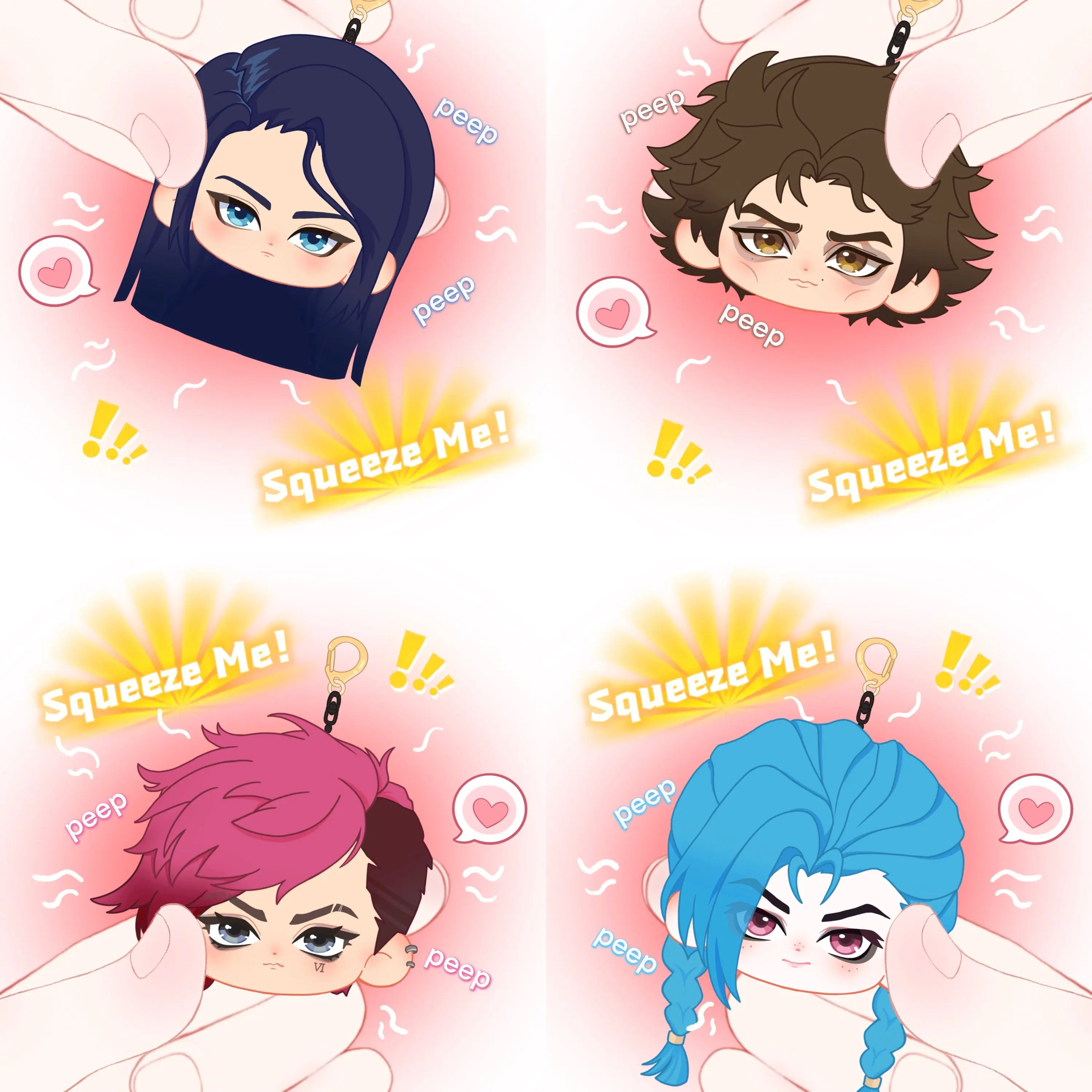 【PRESALE】【10CM Doll】PLUSH WONDERLAND Blue Bomb/Glorious Evolution/Cupcake Queen/Pitaya Puppy Plushie 10CM Squeaker Doll Pendant Keychain FANMADE - Image 5