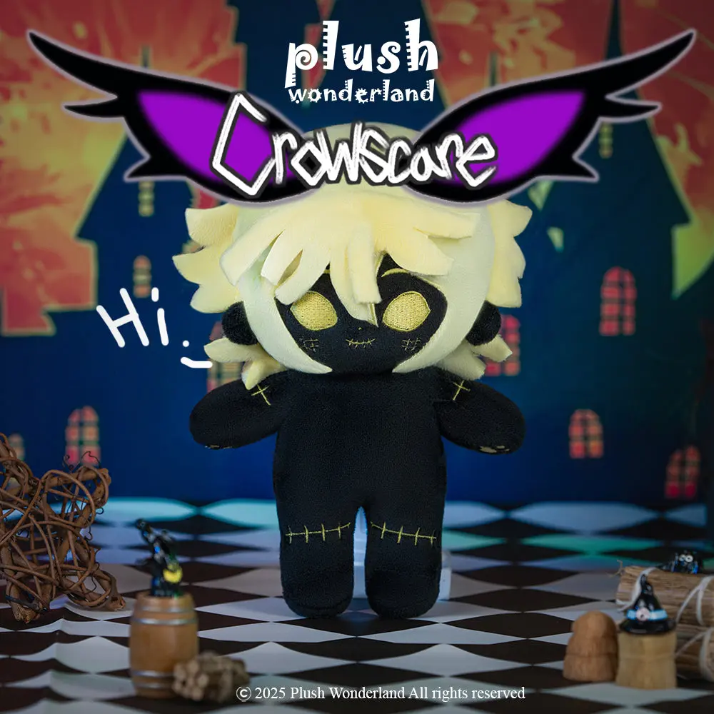 【In Stock】【Authorized】PLUSH WONDERLAND Crowscare Ryo Night Ver. 20CM Plushie Cotton Doll - Image 5