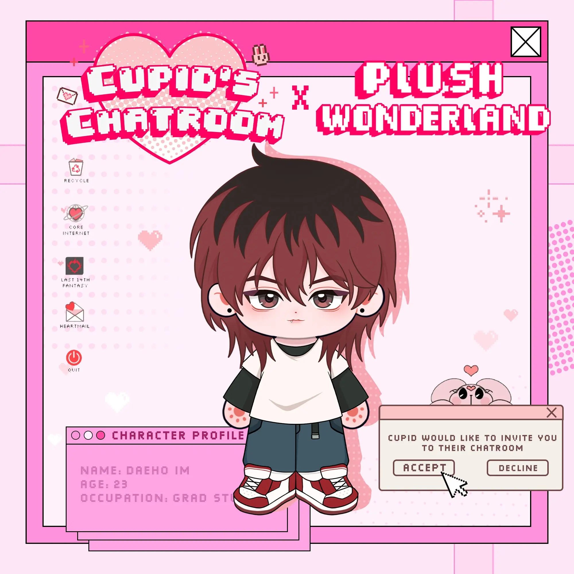 【Poll-Failed】【Authorized】PLUSH WONDERLAND Cupid's Chatroom Daeho Im 20CM Plushie Cotton Doll - Image 2