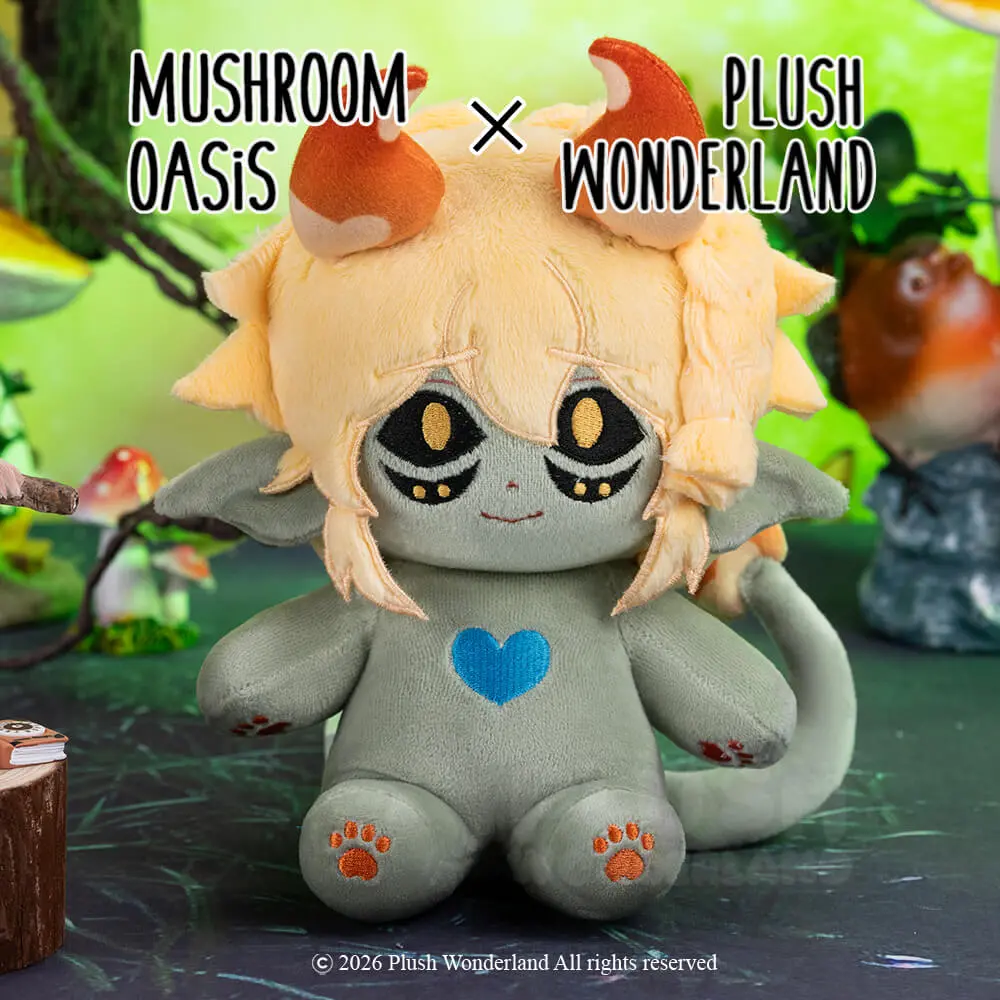 【PRESALE】【Authorized】PLUSH WONDERLAND Mushroom Oasis Mychael 20CM Plushie Cotton Doll - Image 4