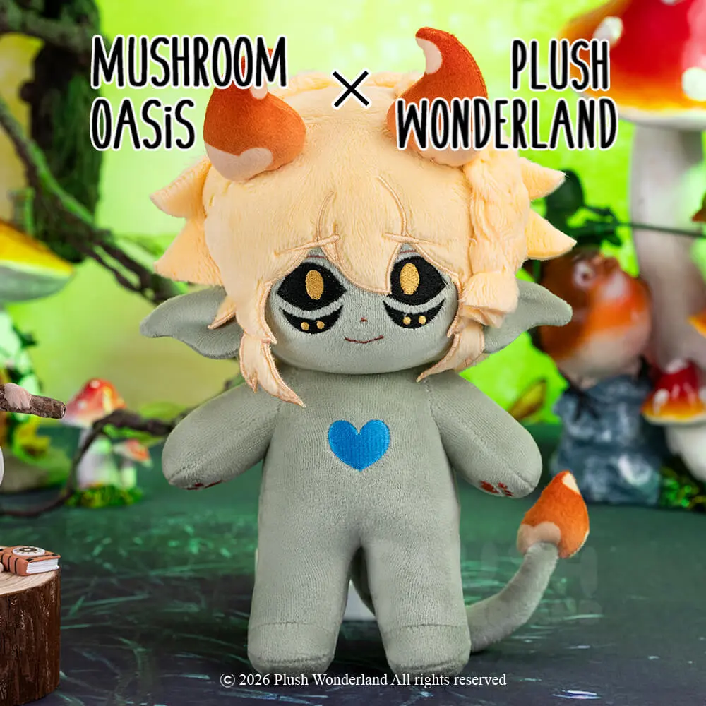 【PRESALE】【Authorized】PLUSH WONDERLAND Mushroom Oasis Mychael 20CM Plushie Cotton Doll - Image 5