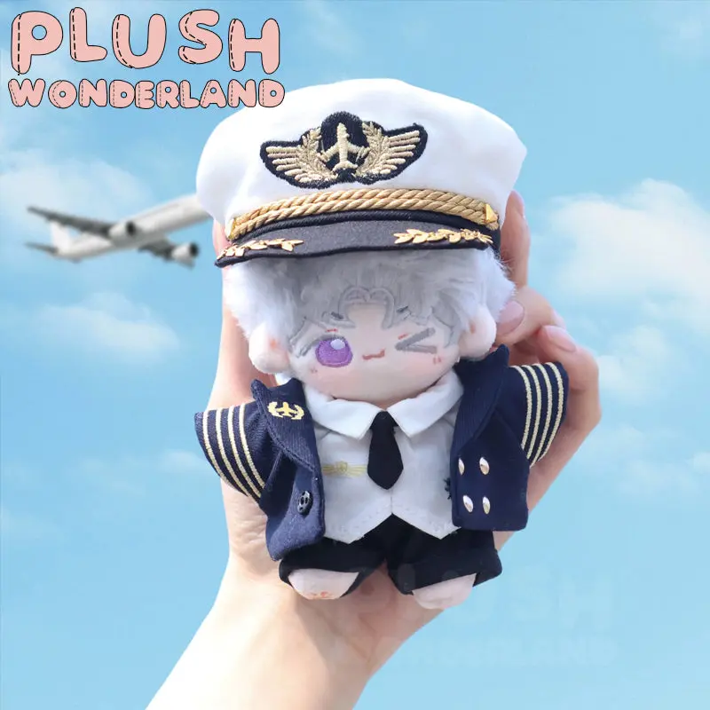 【In Stock】PLUSH WONDERLAND Captain Flight Uniform 10CM Doll Clothes - Image 4
