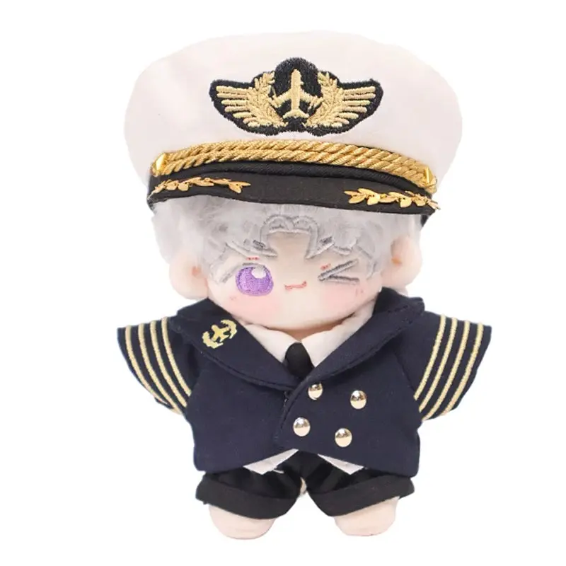 【In Stock】PLUSH WONDERLAND Captain Flight Uniform 10CM Doll Clothes - Image 5