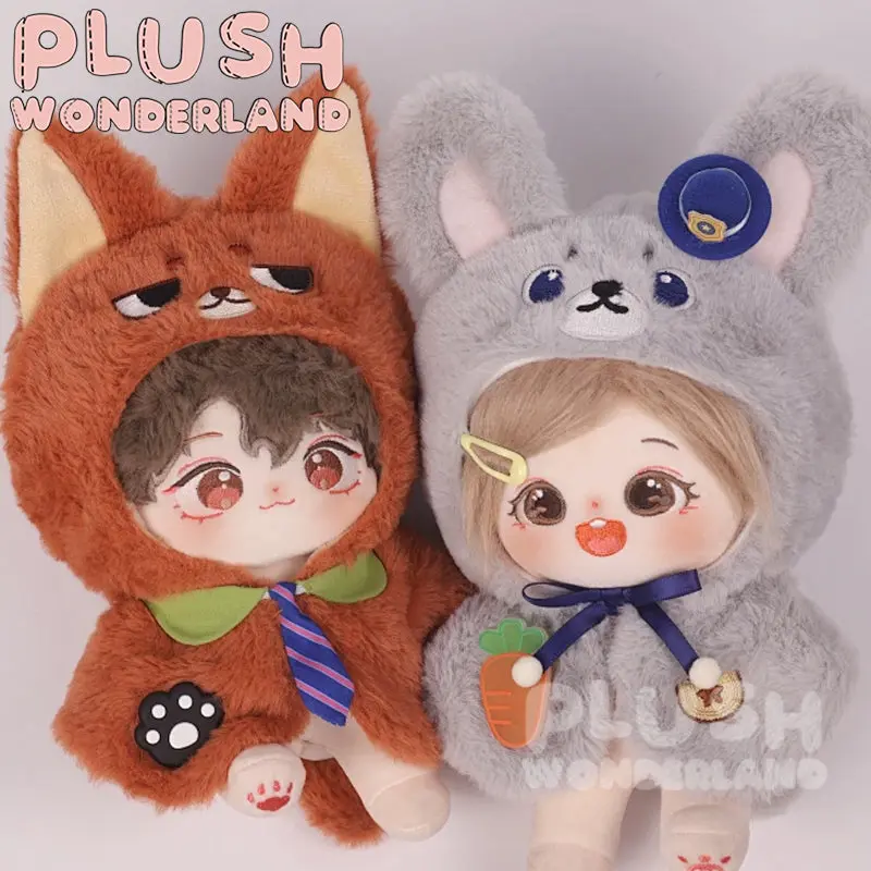 【PRESALE】PLUSH WONDERLAND Fox Rabbit Cape 20CM Doll Clothes - Image 3