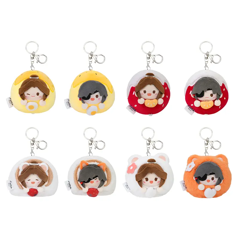 【In Stock】PLUSH WONDERLAND Heaven Official's's Blessing Hua Cheng/Xie Lian Plush Cotton 8CM Doll Chinese Food Series XieLian TGCF Stretchable Plush Pendant - Image 7