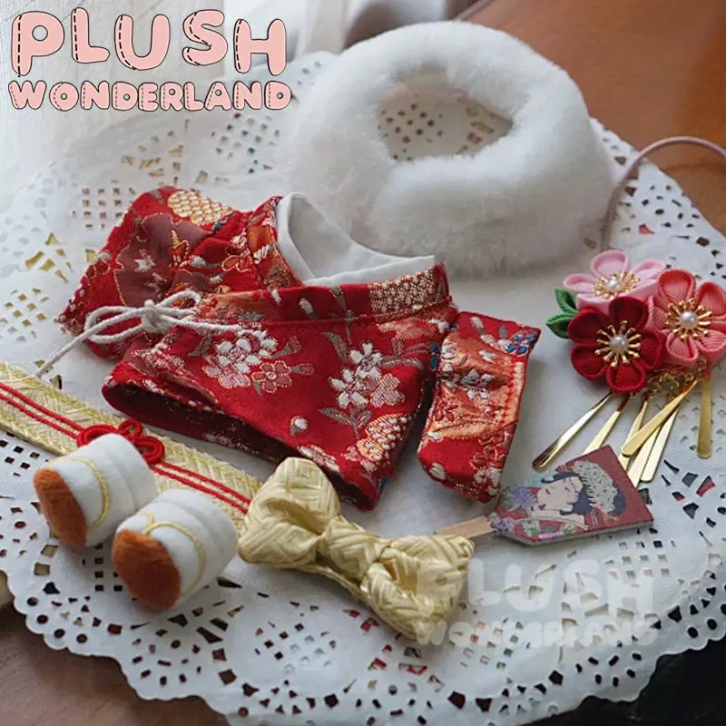 【PRESALE】PLUSH WONDERLAND Kimono Set 10/20CM Doll Clothes - Image 6